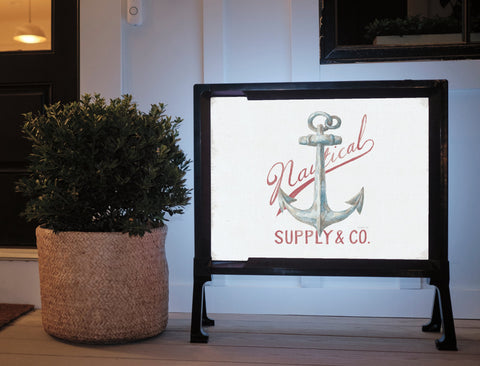 Nautical Supply & Co. Yard Sign