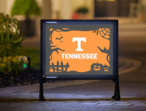 Halloween Tennessee T Orange Lumilawn Sign