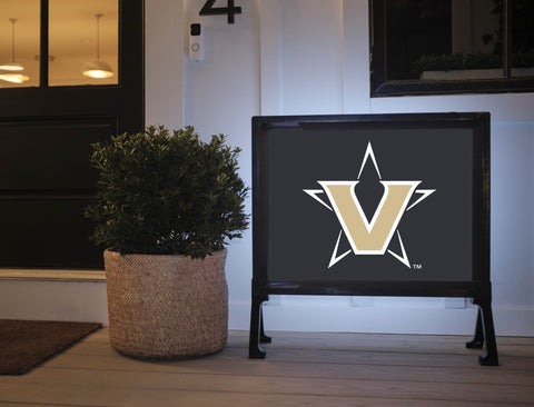 Vanderbilt University Star Mark Black Yard Sign