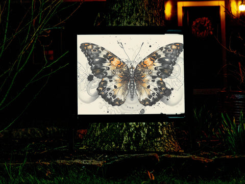 Black Butterfly Outdoor Decoration Yard Sign