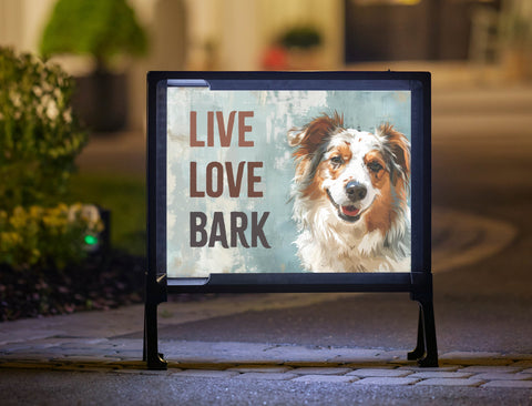 Live Love Bark Dog Yard Sign