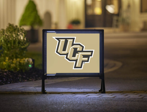 UCF Athletics Mark Gold Lumilawn Sign