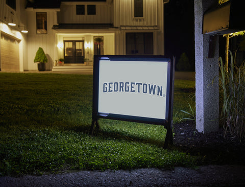 Georgetown Wordmark Gray Lumilawn Sign