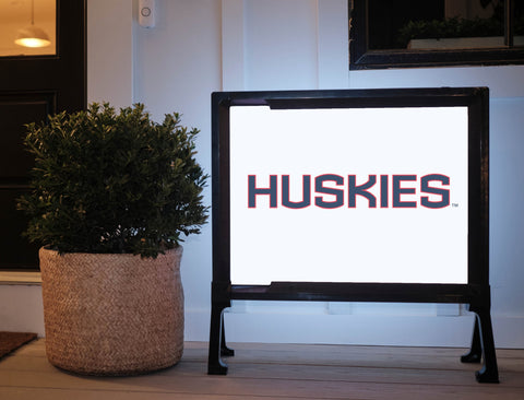 Huskies Color Block UConn Yard Sign