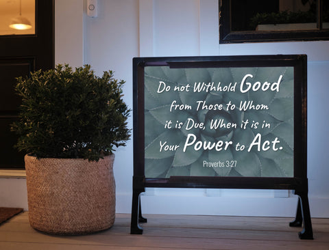 Your Power To Act Yard Sign