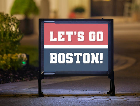 Boston Professional Baseball Fandom Yard Sign