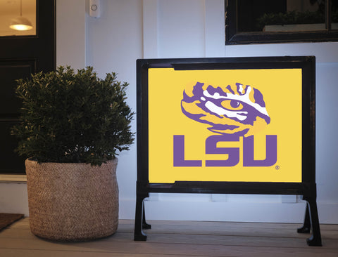 LSU Tiger Eye Yellow Lumilawn Sign