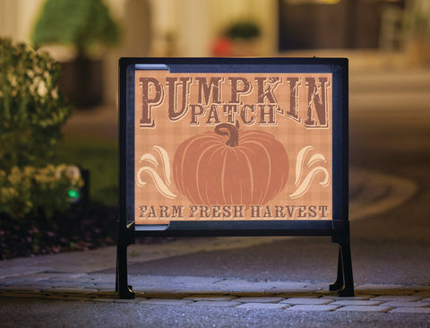 Pumpkin Patch Fall Lumilawn Sign