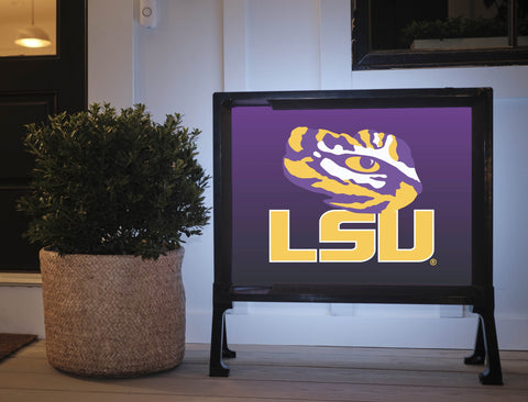 LSU Tiger Eye Purple Yard Sign