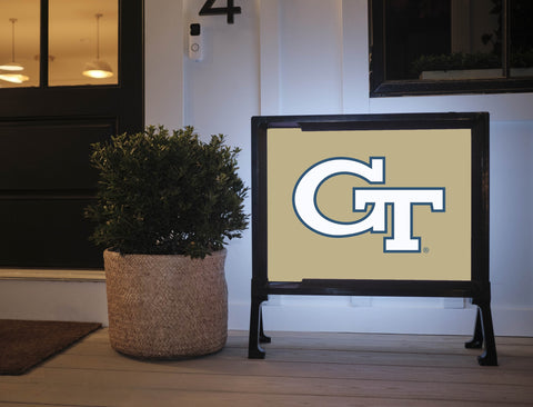 Georgia Tech Primary Mark Gold Yard Sign