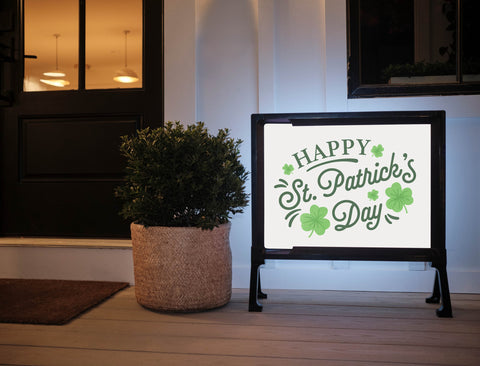 Happy St. Patrick's Day Lumilawn Sign