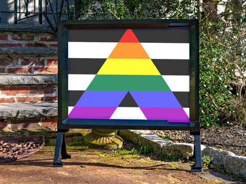 Straight Ally Pride Flag Yard Sign