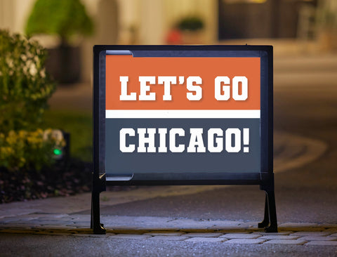 Chicago Professional Football Fandom Yard Sign