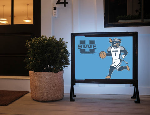 USU Basketball Yard Sign