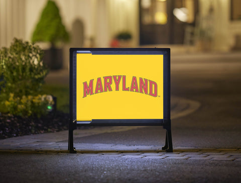 Maryland Wordmark Yellow Yard Sign