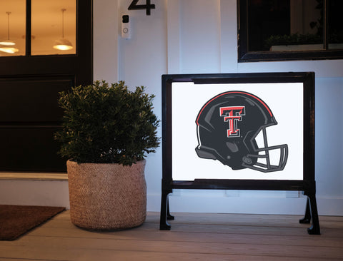 Texas Tech Black Helmet Yard Sign