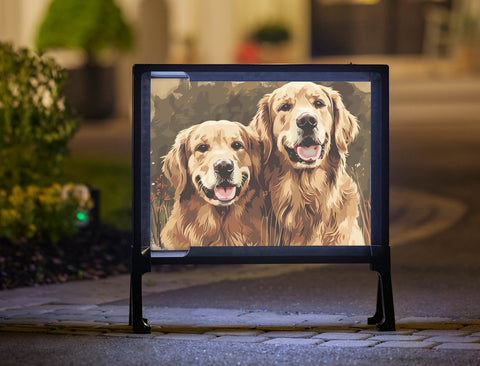 Golden Buddies Dog Yard sign