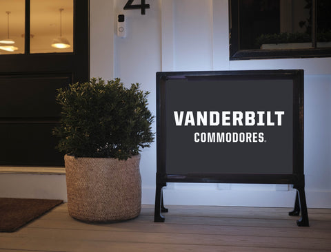 Vanderbilt University Wordmark Black Yard Sign