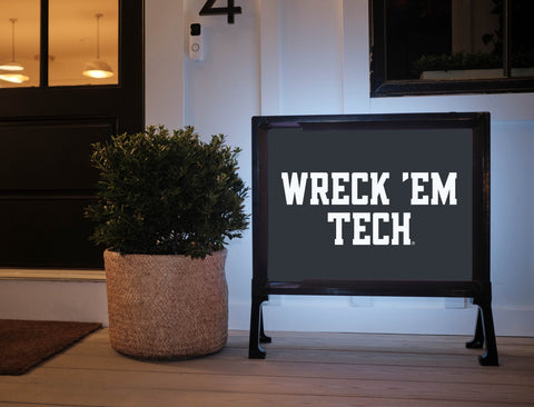 Texas Tech Wreck 'Em Black Yard Sign