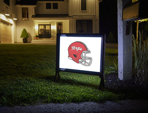 Maryland Helmet Mark White Yard Sign