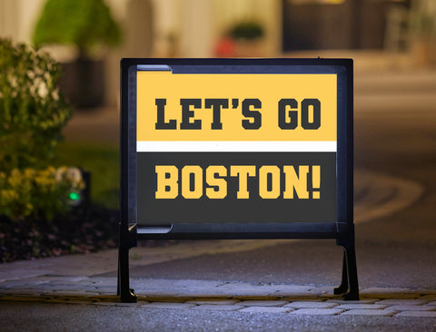 Boston Professional Hockey Fandom Yard Sign