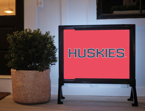 Huskies Color Block UConn Yard Sign