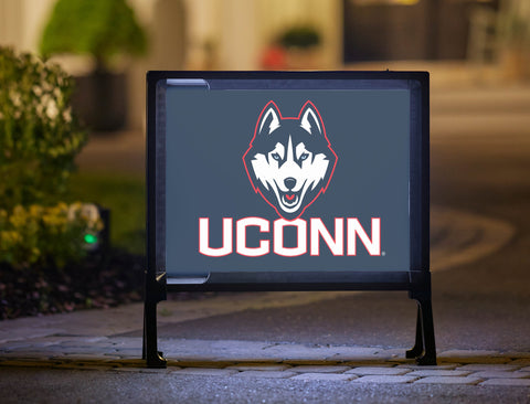 UConn Huskies Color Block Yard Sign