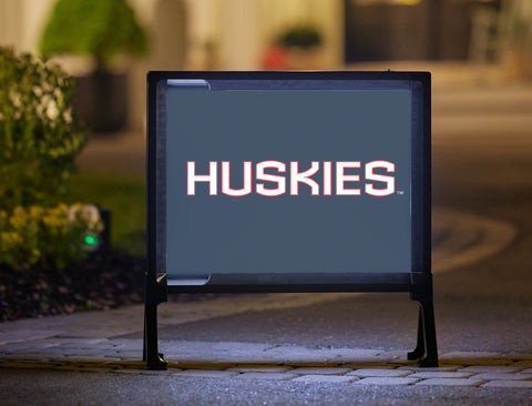 Huskies Color Block UConn Yard Sign