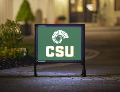 CSU Logo Green Lumilawn Sign