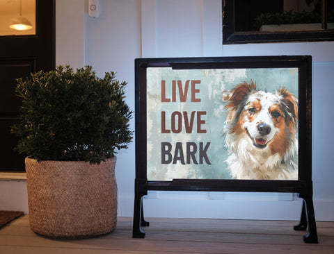 Live Love Bark Dog Yard Sign