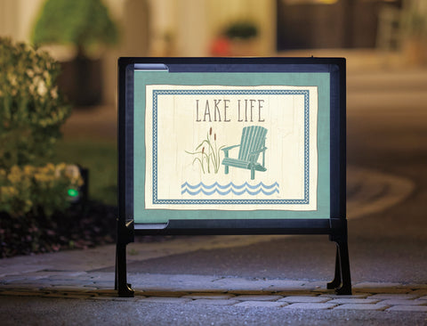 Lake Life Yard Sign