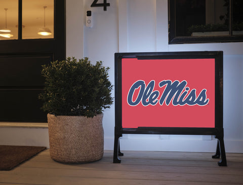 Mississippi Ole Miss Horizontal Red Yard Sign