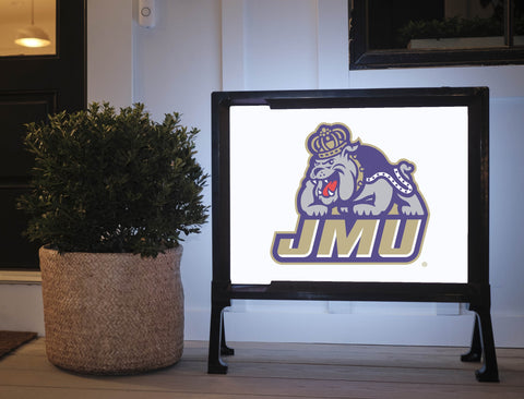 JMU Duke Dog Combo White Yard Sign