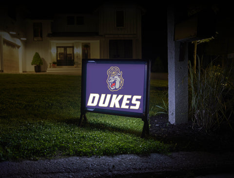 Duke Dog Purple Dukes Yard Sign