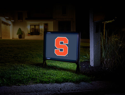 Syracuse University S Blue Lumilawn Sign