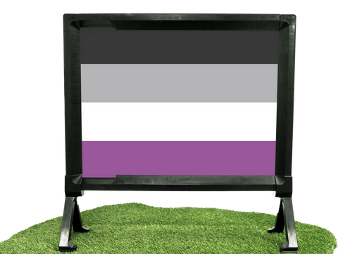 Asexual Pride Flag Lumilawn Sign