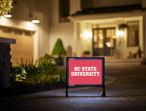 NC State University Red Lumilawn Sign