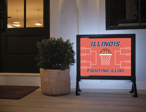 Illinois Basketball Lumilawn Sign