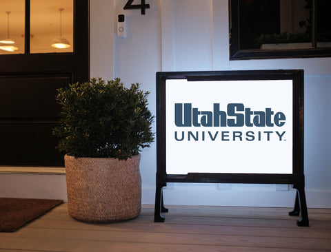 USU Wordmark Yard Sign