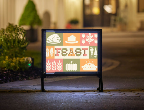 Feast Lumilawn Sign