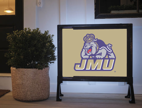 JMU Duke Dog Combo Gold Lumilawn Sign