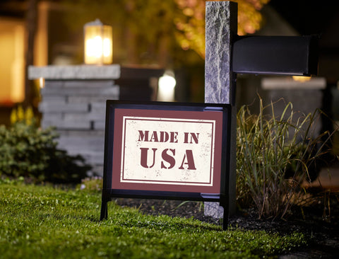 Made In USA Patriotic Yard Sign