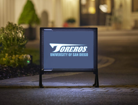 USD Toreros Athletics Mark Blue Yard Sign