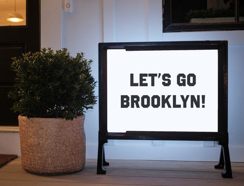 Brooklyn Professional Basketball Fandom Yard Sign