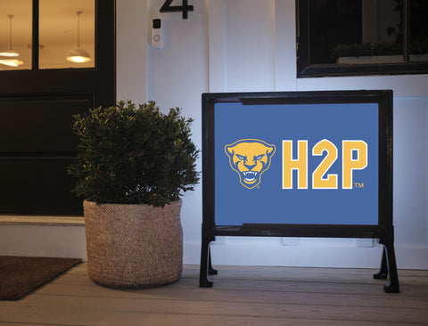 Pittsburgh Panther H2P Royal Lumilawn Sign