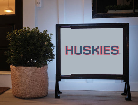 Huskies Color Block UConn Yard Sign