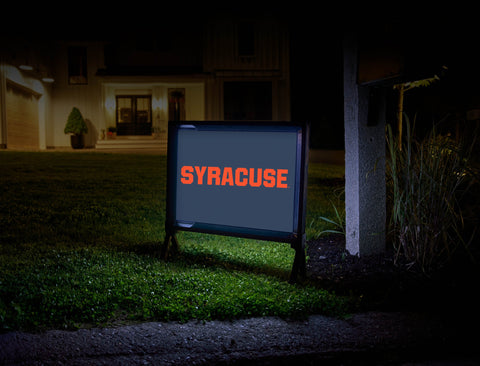 Syracuse University Blue Lumilawn Sign