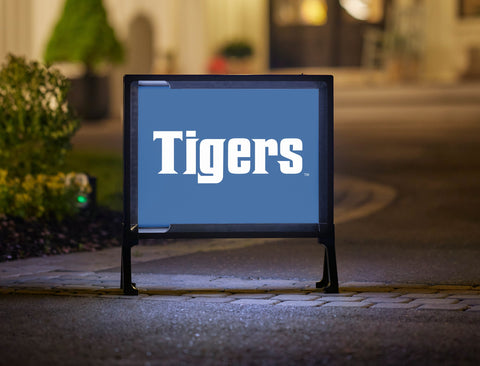 Memphis Tigers Blue Yard Sign