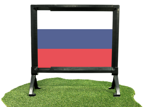 Flag Russia Lumilawn Sign