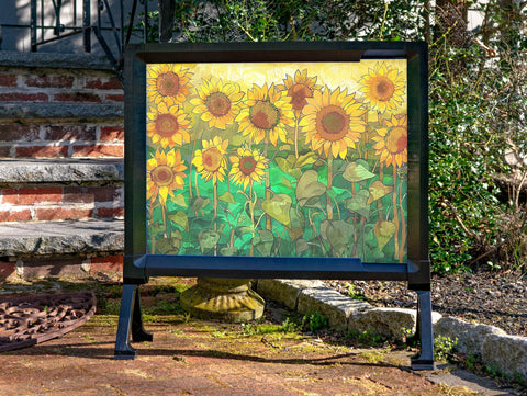 Sunflower Field Garden Decoration Yard Sign